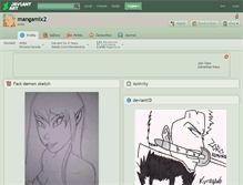 Tablet Screenshot of mangamix2.deviantart.com