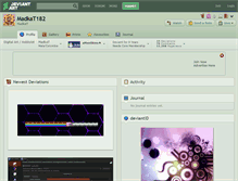Tablet Screenshot of madkat182.deviantart.com