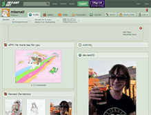 Tablet Screenshot of missmali.deviantart.com