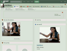 Tablet Screenshot of kmoreau.deviantart.com
