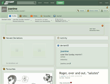 Tablet Screenshot of joanime.deviantart.com