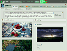 Tablet Screenshot of alexm95.deviantart.com