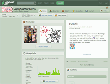 Tablet Screenshot of luckystarforever.deviantart.com