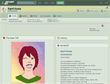 Tablet Screenshot of kaori-izuna.deviantart.com
