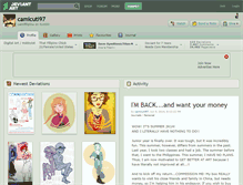 Tablet Screenshot of camicuti97.deviantart.com