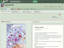 Tablet Screenshot of hana-albrecht.deviantart.com