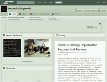 Tablet Screenshot of imodelsholdingsrevie.deviantart.com