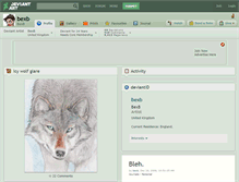 Tablet Screenshot of bexb.deviantart.com