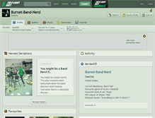 Tablet Screenshot of burnet-band-nerd.deviantart.com