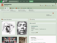 Tablet Screenshot of barbarasrica.deviantart.com