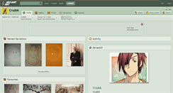 Desktop Screenshot of crudok.deviantart.com