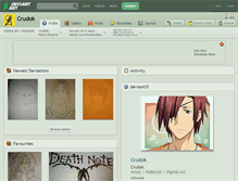 Tablet Screenshot of crudok.deviantart.com