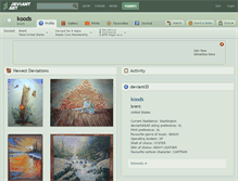 Tablet Screenshot of koods.deviantart.com