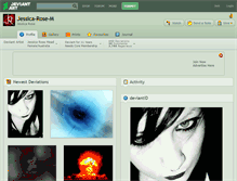 Tablet Screenshot of jessica-rose-m.deviantart.com