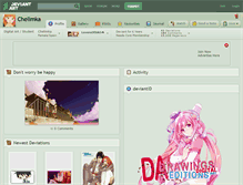 Tablet Screenshot of chelimka.deviantart.com