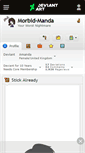 Mobile Screenshot of morbid-manda.deviantart.com