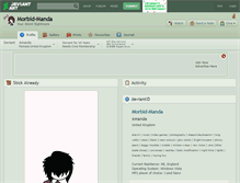 Tablet Screenshot of morbid-manda.deviantart.com