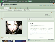 Tablet Screenshot of kittykatntheshadows.deviantart.com