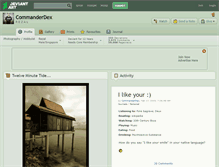 Tablet Screenshot of commanderdex.deviantart.com