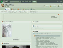 Tablet Screenshot of msketchartist.deviantart.com