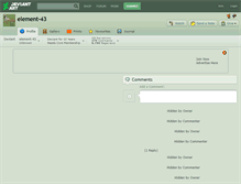 Tablet Screenshot of element-43.deviantart.com