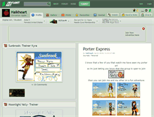 Tablet Screenshot of halkheart.deviantart.com