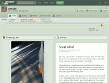 Tablet Screenshot of crocuta.deviantart.com