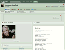 Tablet Screenshot of pierrebouvierofficia.deviantart.com