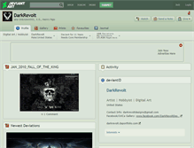 Tablet Screenshot of darkrevolt.deviantart.com