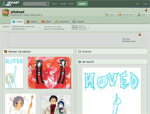 Tablet Screenshot of pikatoad.deviantart.com