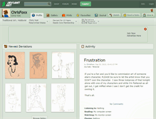 Tablet Screenshot of chrisfoxx.deviantart.com