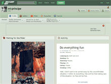 Tablet Screenshot of mi-principe.deviantart.com
