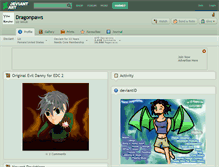 Tablet Screenshot of dragonpaws.deviantart.com