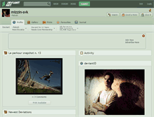 Tablet Screenshot of mizzin-svk.deviantart.com