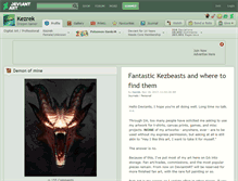 Tablet Screenshot of kezrek.deviantart.com