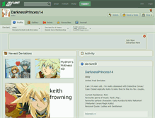 Tablet Screenshot of darknessprincess14.deviantart.com