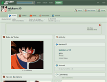 Tablet Screenshot of kaioken-x10.deviantart.com