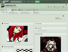 Tablet Screenshot of ledaswann135.deviantart.com