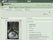 Tablet Screenshot of dragonflower.deviantart.com