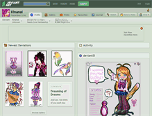 Tablet Screenshot of kinanai.deviantart.com