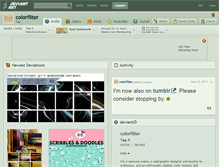 Tablet Screenshot of colorfilter.deviantart.com