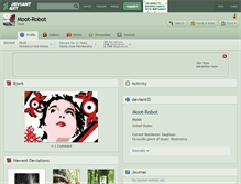 Tablet Screenshot of moot-robot.deviantart.com