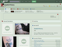 Tablet Screenshot of deathorvictory.deviantart.com