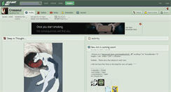 Desktop Screenshot of crosssoul.deviantart.com