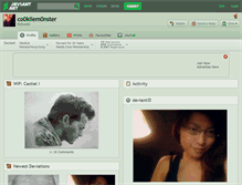 Tablet Screenshot of co0kiiem0nster.deviantart.com