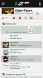 Mobile Screenshot of kitten-fans.deviantart.com