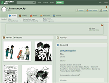 Tablet Screenshot of cinnamonpocky.deviantart.com