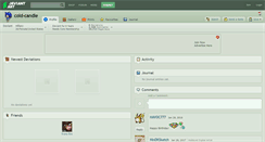 Desktop Screenshot of cold-candle.deviantart.com