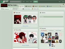 Tablet Screenshot of bb-fan-club.deviantart.com