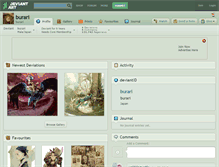 Tablet Screenshot of burari.deviantart.com